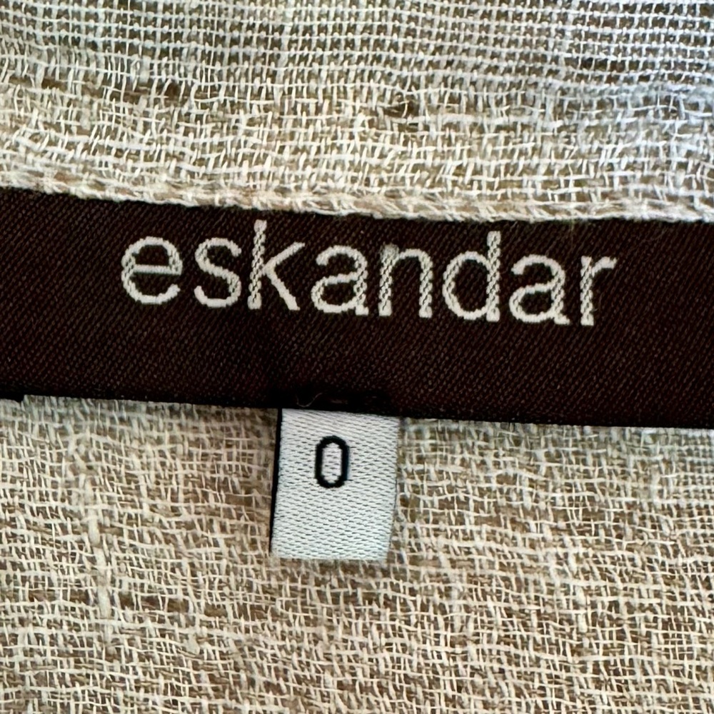EUC Eskandar Beige Button-Up Long Duster - Picture 3 of 3